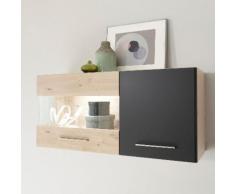 Places of Style Hängevitrine Space Breite 120 cm, grau, Artisan Dekor/Artisan Dekor, Absetzung Grey Perfect Touch