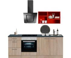 OPTIFIT Küchenzeile Mini, ohne E-Geräte, Breite 210 cm rot Singleküchen Küchenzeilen -blöcke Küchenmöbel Arbeitsmöbel-Sets
