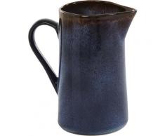Guido Maria Kretschmer Home&Living Wasserkrug Bienveno, Handmade-Look, jedes Stück ein Unikat, Steinzeug, 450 ml blau Karaffen, Krüge und Dekanter Geschirr, Porzellan Tischaccessoires Haushaltswaren