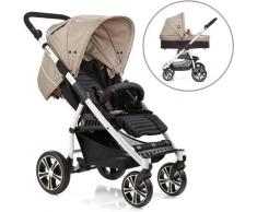 Gesslein Kombi-Kinderwagen S4 Air+, Weiß/Camel & Babywanne C3 Camel/Black braun Kinder Kombikinderwagen Kinderwagen Buggies