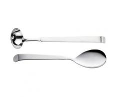 PINTINOX Kochbesteck-Set Astra, (Set, 2 tlg.), Vorlegeset, (Soßenlöffel, Servierlöffel), Edelstahl 18/10 silberfarben Kochbesteck Besteck Messer Haushaltswaren