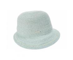 Seeberger Strohhut Glocke aus leichtem Papierstroh 54487-0, blau, Damen, azur