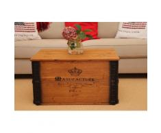 Uncle Joe´s Truhentisch Manufacture, im Vintage-Design braun Holz-Couchtische Holztische Tische