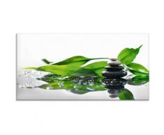 Artland Glasbild Spa mit Steinen und Bambus, Zen, (1 St.) grün Glasbilder Bilder Bilderrahmen Wohnaccessoires