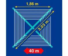 Leifheit Wäschespinne Wäscheschirm LINOMATIC V 400 silberfarben Wäscheständer und Wäschespinnen Wäschepflege Haushaltswaren