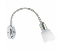 Brilliant Leuchten Wandleuchte, E14, Sofia Wandspot Flexarm und Schalter eisen/chrom silberfarben Wandleuchten SOFORT LIEFERBARE Lampen Wandleuchte