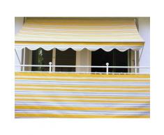 Angerer Freizeitmöbel Klemmmarkise, gelb-grau, Ausfall: 150 cm, versch. Breiten gelb Klemmmarkise Klemm-Markisen Markisen Garten Balkon