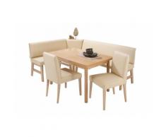 Eckbankgruppe, (Set, 4 tlg.), 156/122 cm beige Eckbankgruppen Tische Sitzmöbel-Sets