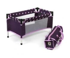 CHIC2000 Puppenbett Puppen-Reisebett, Stars lila, mit Tragetasche lila Kinder Ab 3-5 Jahren Altersempfehlung Puppenmöbel