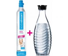 SodaStream Wassersprudler, (Set, 2 tlg.), Reservepack mit 1x CO2-Zylinder und 0,6 L Glaskaraffe bunt Küchenkleingeräte SOFORT LIEFERBARE Haushaltsgeräte Wassersprudler