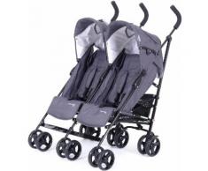 Knorrbaby Zwillingsbuggy "Side by Side grau", grau, Unisex, grau