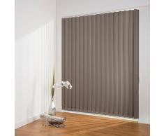 Liedeco Lamellenvorhang Vertikalanlage Verdunkelung - 127 mm Lamelle, Kürzbare braun Lamellen Rollos Jalousien