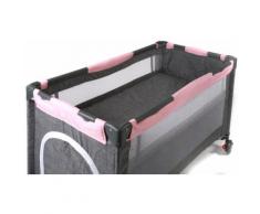 CHIC4BABY Baby-Reisebett Luxus, Melange Rosa, inkl. Transporttasche grau Baby Reisebetten Babybetten Babymöbel
