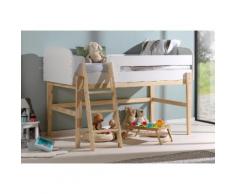 Vipack Hochbett Kiddy, inkl. Lattenrost, MDF-Oberfläche weiß Kinder Hochbetten Kinderbetten Betten