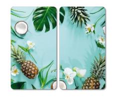 KESPER for kitchen & home Herdblende-/Abdeckplatte Tropical Summer, ESG-Sicherheitsglas, (Set, 2-tlg.) bunt Küchenaccessoires Wohnaccessoires Herdabdeckplatten