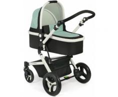 CHIC4BABY Kombi-Kinderwagen Passo, mint, 15 kg, ; Kinderwagen schwarz Baby Ab Geburt Altersempfehlung