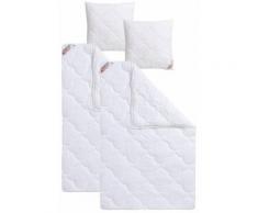 Microfaserbettdecke + Kopfkissen, Mondschein, Traumecht, (Spar-Set) weiß Bettdecken Bettdecken, Kopfkissen Unterbetten Bettwaren-Sets