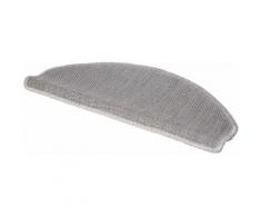 Stufenmatte York LUXOR living stufenförmig Höhe 8 mm maschinell gewebt, silberfarben, silberfarben