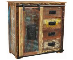 SIT Kommode Jupiter, aus recyceltem Altholz, Breite 77, Shabby Chic, Vintage bunt Kombikommoden Kommoden Sideboards