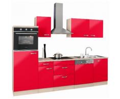 OPTIFIT Küchenzeile Faro, ohne E-Geräte, Breite 270 cm rot Küchenzeilen Geräte -blöcke Küchenmöbel Arbeitsmöbel-Sets