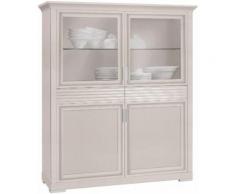 SELVA Vitrine Luna Modell 7239 wahlweise mit Beleuchtung, beige, elfenbeinfarbig