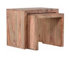 Gutmann Factory Satztisch Inka, beige, sheesham