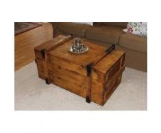 Uncle Joe´s Truhentisch Seefrachtkiste braun Holz-Couchtische Holztische Tische Tisch