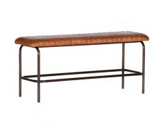 Gutmann Factory Sitzbank Barcelona, mit Lederbezug, Vintage Stil braun Polsterbänke Sitzbänke Stühle