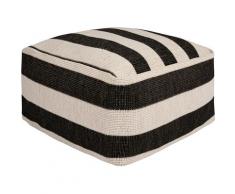 freundin Home Collection Sitzkissen Delilia, In- und Outdoor geeignet, Pouf, waschbar schwarz Stuhlkissen Kissen Kopfkissen