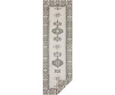 NORTHRUGS Läufer Duque, rechteckig, 5 mm Höhe, In-und Outdoor geeignet, Wohnzimmer, Balkon, Terrasse, Garten, Robust, Pflegeleicht, Flachgewebe, Wendbar beige Teppichläufer Bettumrandungen Teppiche