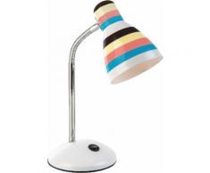 Nino Leuchten Schreibtischlampe TRACE, weiß, bunt-weiß