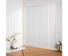 Liedeco Lamellenvorhang Vertikalanlage Verdunkelung - 127 mm Lamelle, Kürzbare weiß Lamellen Rollos Jalousien