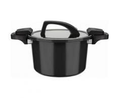 GSW Dampfgartopf Gourmet Nero, Aluminium, (1 tlg.), Induktion schwarz Töpfe
