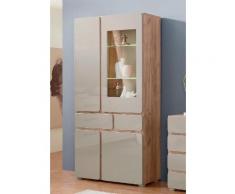 Homexperts Vitrine Rimini grau Vitrinenschränke Vitrinen Schränke