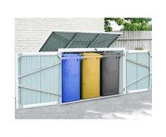 KONIFERA Mülltonnenbox Tobi 3, für 3x240 l, BxTxH: 233x101x134 cm grau Mülltonnenboxen Garten Balkon