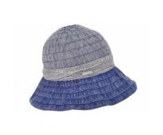 Seeberger Sonnenhut Glocke in verschiedenen Ripsbändern 54670-0, blau, Damen, königsblau