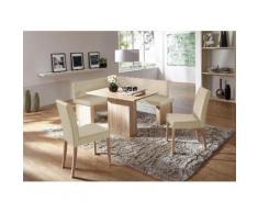 Schösswender Eckbankgruppe Anna 5-teilig, natur, eichefarben sägerau/beige