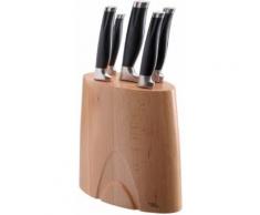 JAMIE OLIVER Messerblock JB7800 (6tlg.) braun Küchenmesser-Sets Besteck Messer Haushaltswaren Messerblöcke