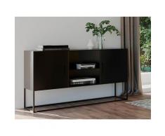 Homexperts Kommode Rich, designorientiertes Metallmöbel als oder TV Board nutzbar schwarz Kommoden Sideboards