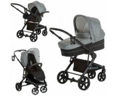 Kombi Kinderwagen Atlantic Plus Trioset, Melange grey/caviar
