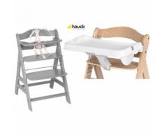 Hochstuhl Alpha+B, grey, inkl. Tray, white