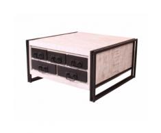 SIT white Panama Massivholz Couchtisch-Truhe 7394-10