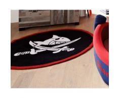 Captn Sharky Kinderzimmer Teppich rund Blau