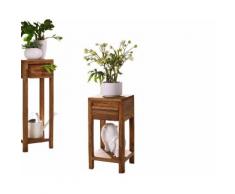 3S Frankenmöbel Massivholz Blumensäule New York Niedrig / B 30 x H 60 x T 30 cm