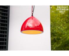 Deckenlampe Këpsta in Rot skandinavisches Design
