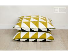 Curry-farbenes Kissen Norway boho