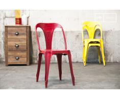 Vintage-Stuhl Multipl's Rot boho