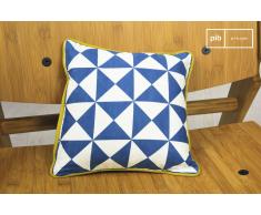 Kleines blaues Kissen Norway boho