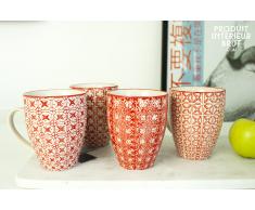 4 Tassen Kennedy boho