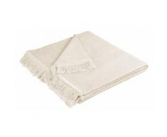 bocasa by biederlack Cover Cotton uni Sofaläufer mit Fransen